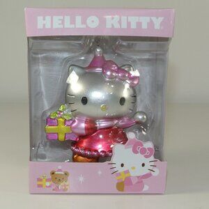 HELLO KITTY Vintage Christmas Decoration Ornament In Original Box Metallic Gift